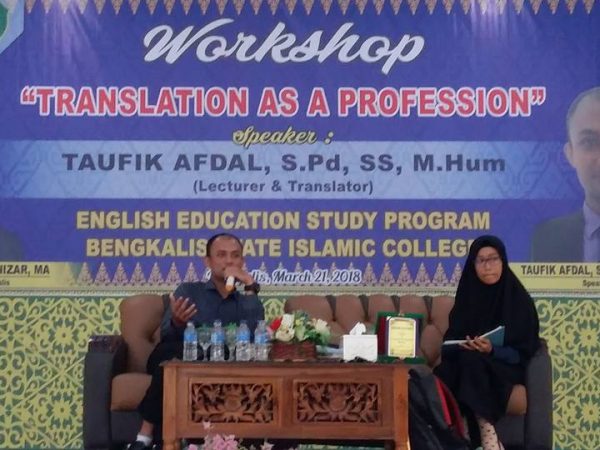 Workshop Edukasi : Tadris Bahasa Inggris Usung Tema Translation As A Profession